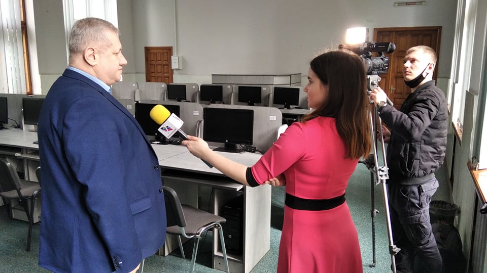 Сюжет «1 Республиканского» о проведении ГИА в университете