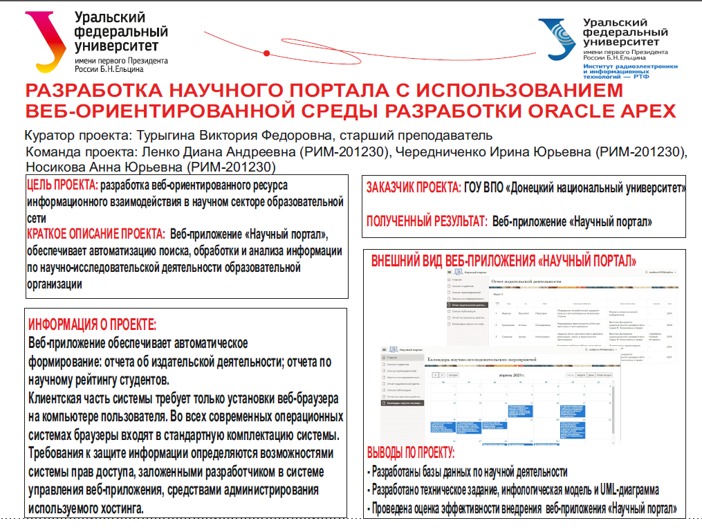 Магистры учетно-финансового факультета стали победителями конкурса лучших студенческих проектов в Екатеринбурге