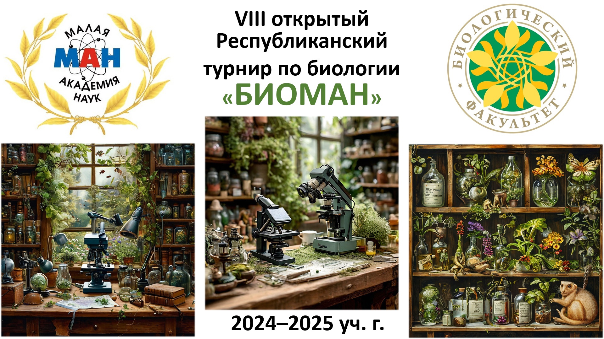 Биофак информирует школьников о Республиканском конкурсе БИОМАН